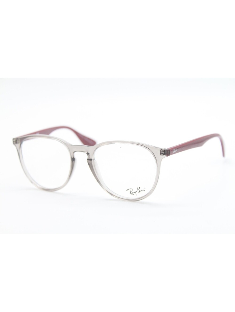 NEW RAY-BAN RB 7046 8083 GREY BURGUNDY AUTHENTIC EYEGLASSES 51-18